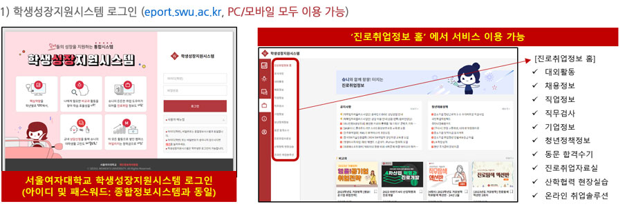 학생성장지원시스템 로그인 및 서비스 이용 안내
